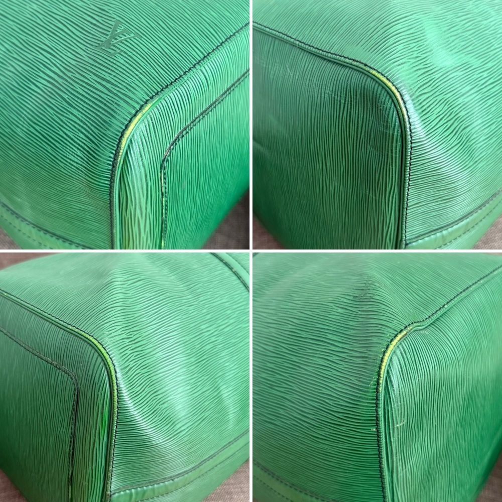 Authentic Louis Vuitton unisex Keepall 55 travel bag  green Epi leather large - Picture 11 of 16